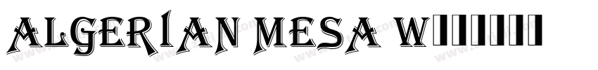 Algerian Mesa W00字体转换